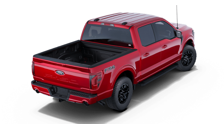 2025 Rapid Red Metallic Tinted Clearcoat Ford F-150 LARIAT 4X4 Truck